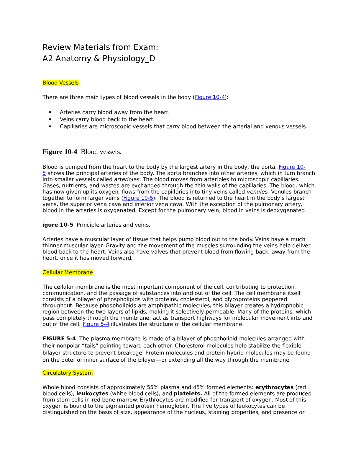 Preview image for Review Materials from ExamHESI A&P