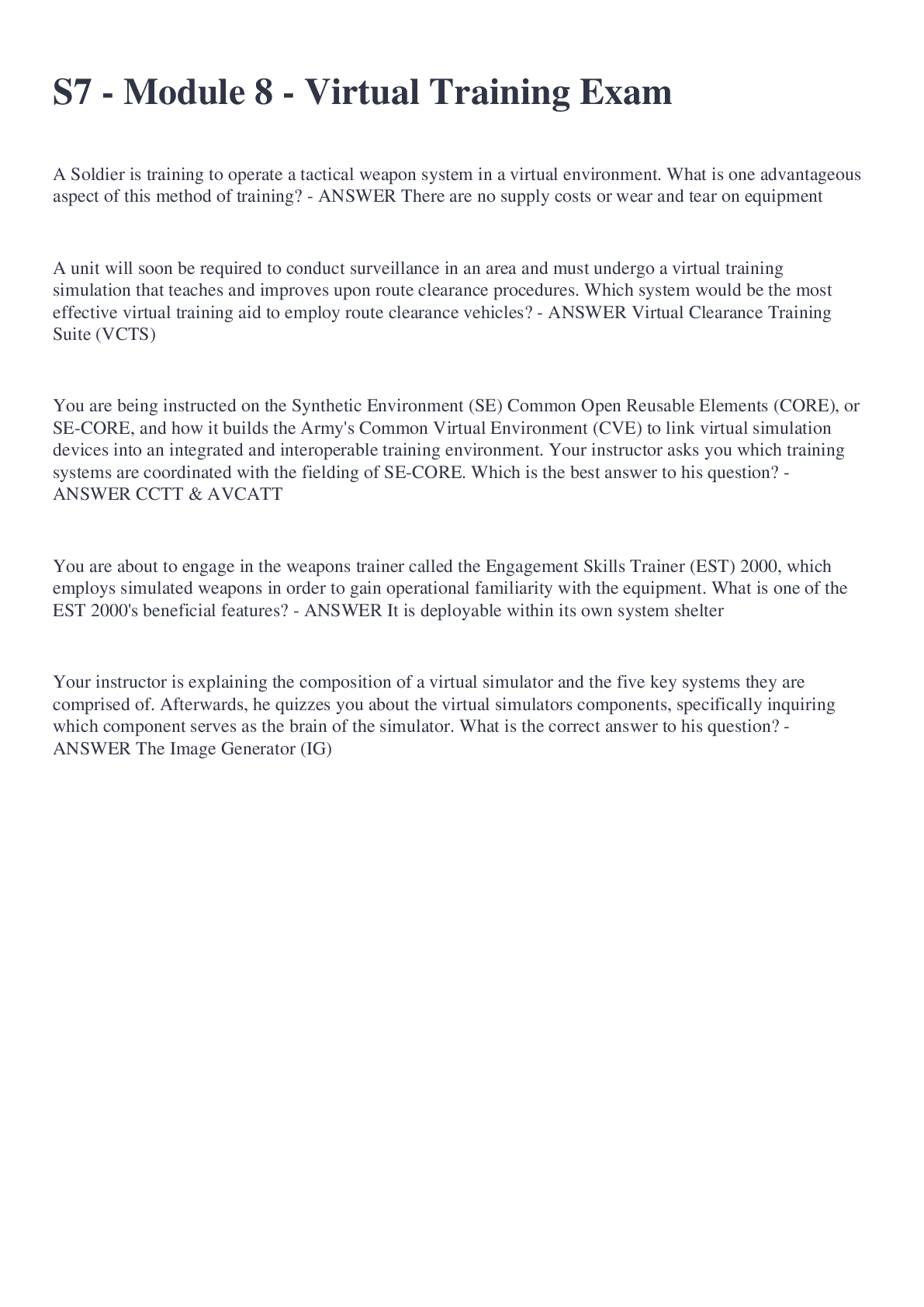 Preview image for S7 - Module 8 - Virtual Training Exam