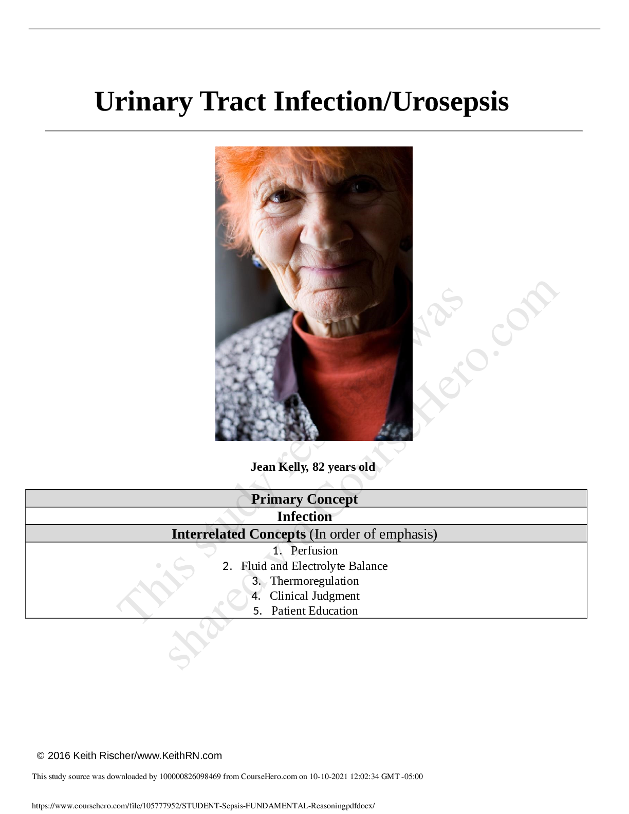 Preview image for Urinary Tract Infection/Urosepsis