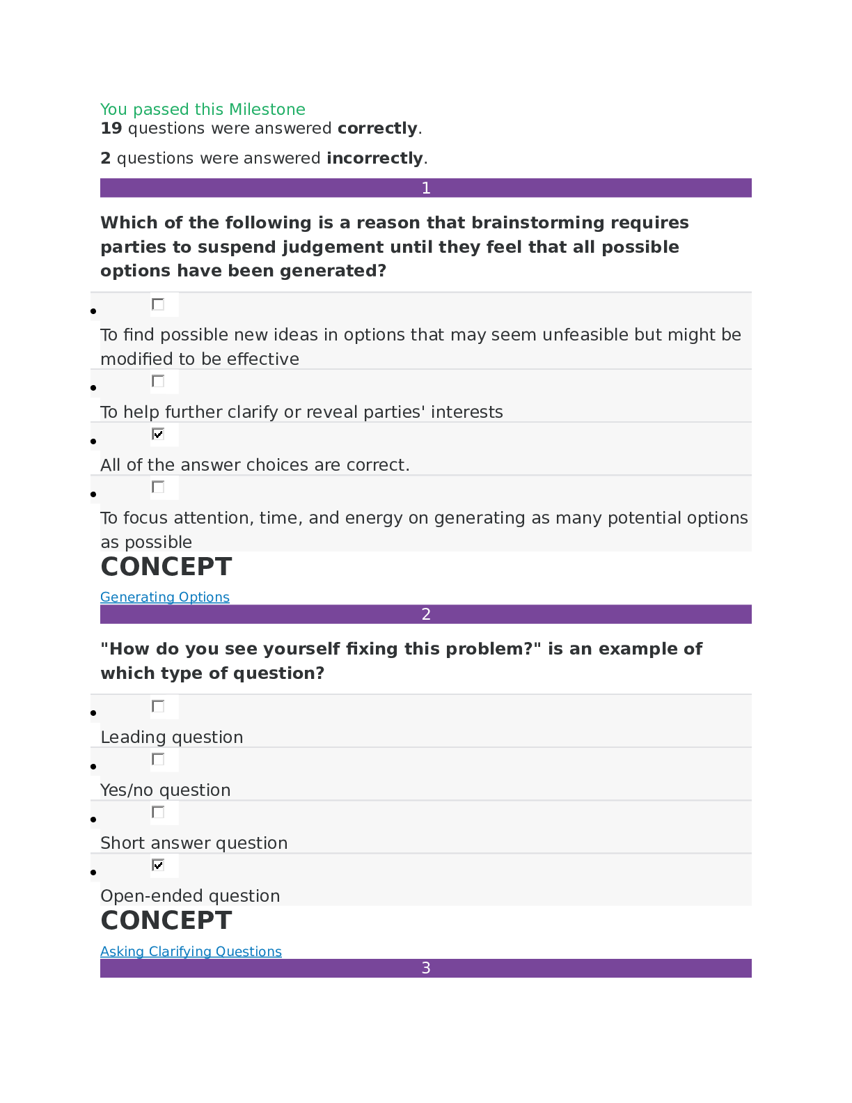 Preview image for Sophia Conflict Milestone 3 Questions and Answers Complete Solution