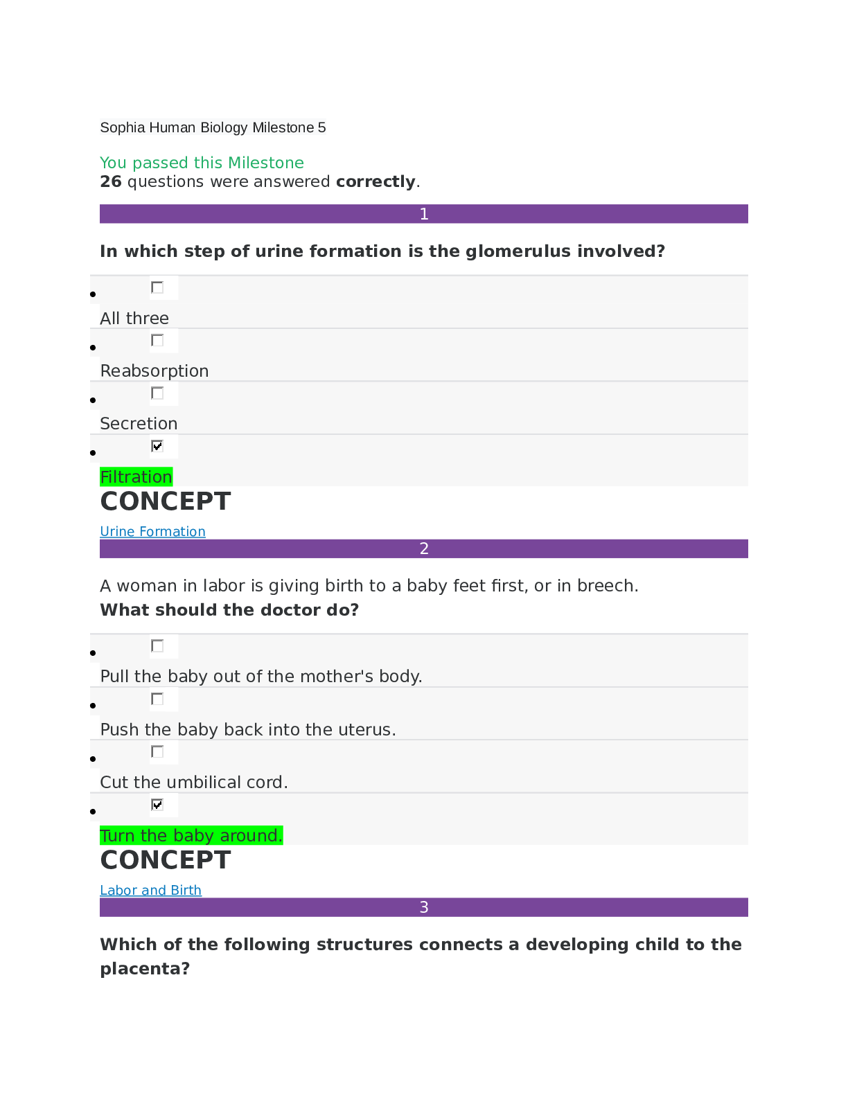 Preview image for Sophia Human Biology Milestone 5