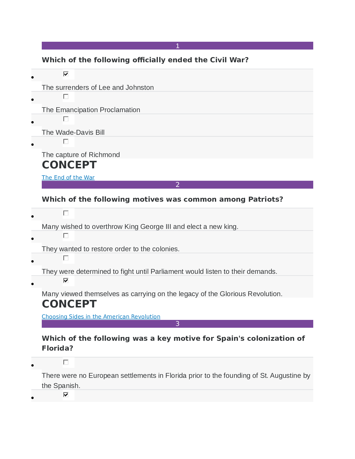 Preview image for Sophia US History 1 Final Milestone Questions and Answers,100% CORRECT