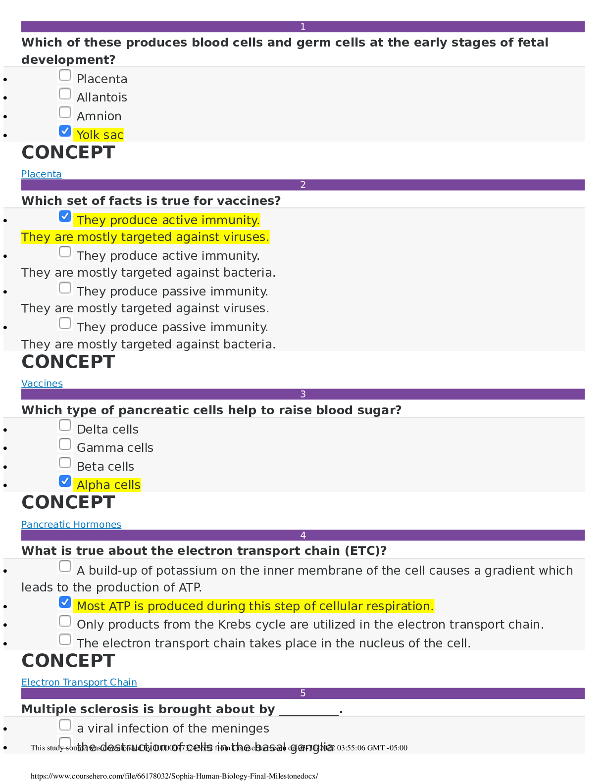 Preview image for Sophia - Human Biology - Final Milestone.docx. GRADED A+