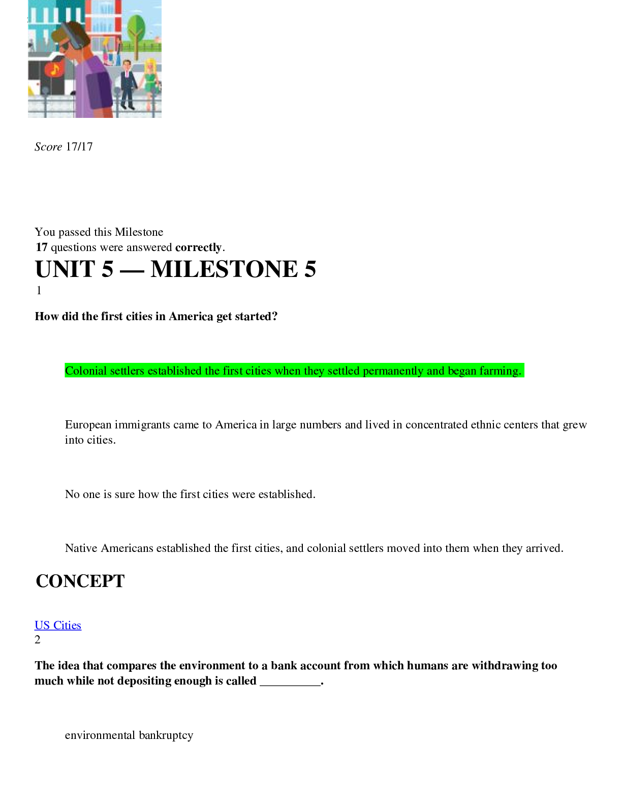 Preview image for University of the PeopleAY 2021 Sophia Sociology MILESTONE 5. Score 17/17.  Includes all the CONCEPTS.