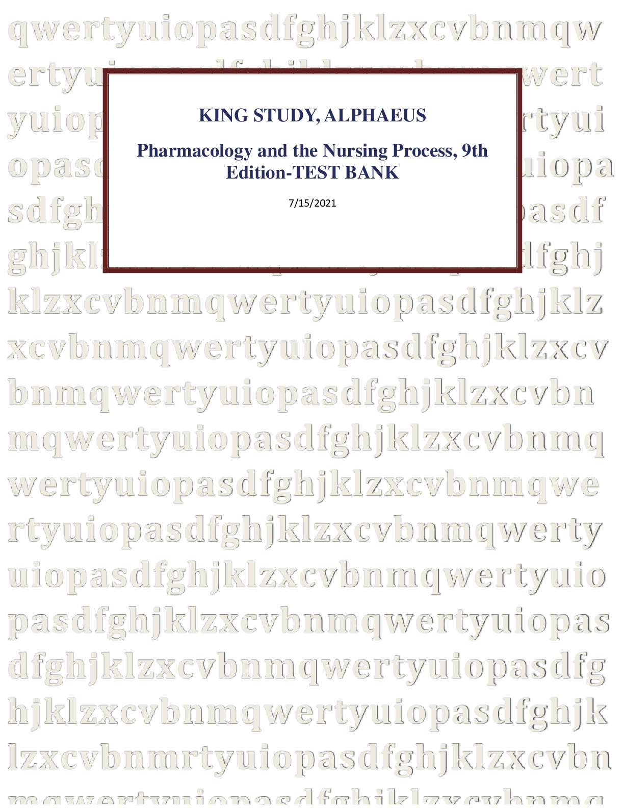 Preview image for PHARMACY 1301     StudyBlue Flashcard Printing of APHY 102 FINAL