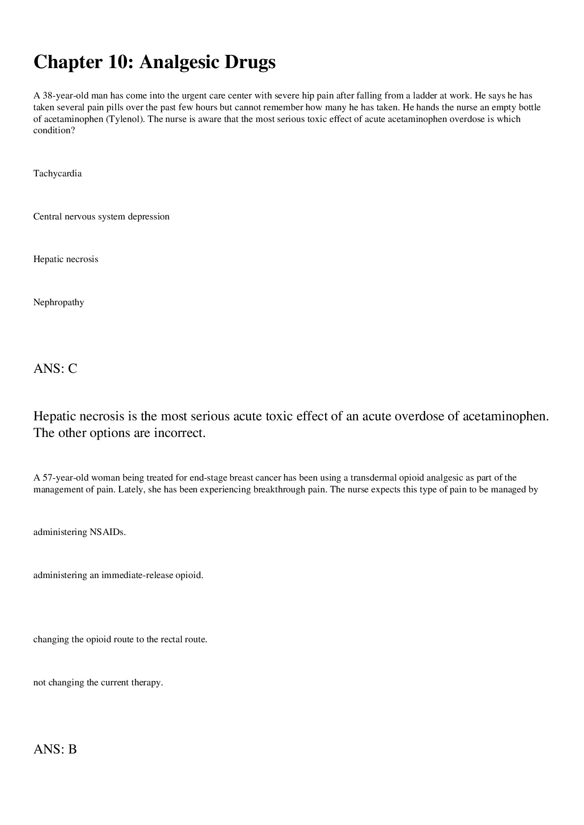 Preview image for CHAMBERLAIN COLLEGE OF NURSING PHARM NR 507 TEST 2 EXAM QUESTIONS AND ANSWERS BEST RATED A+ LATEST UPDATE 2022