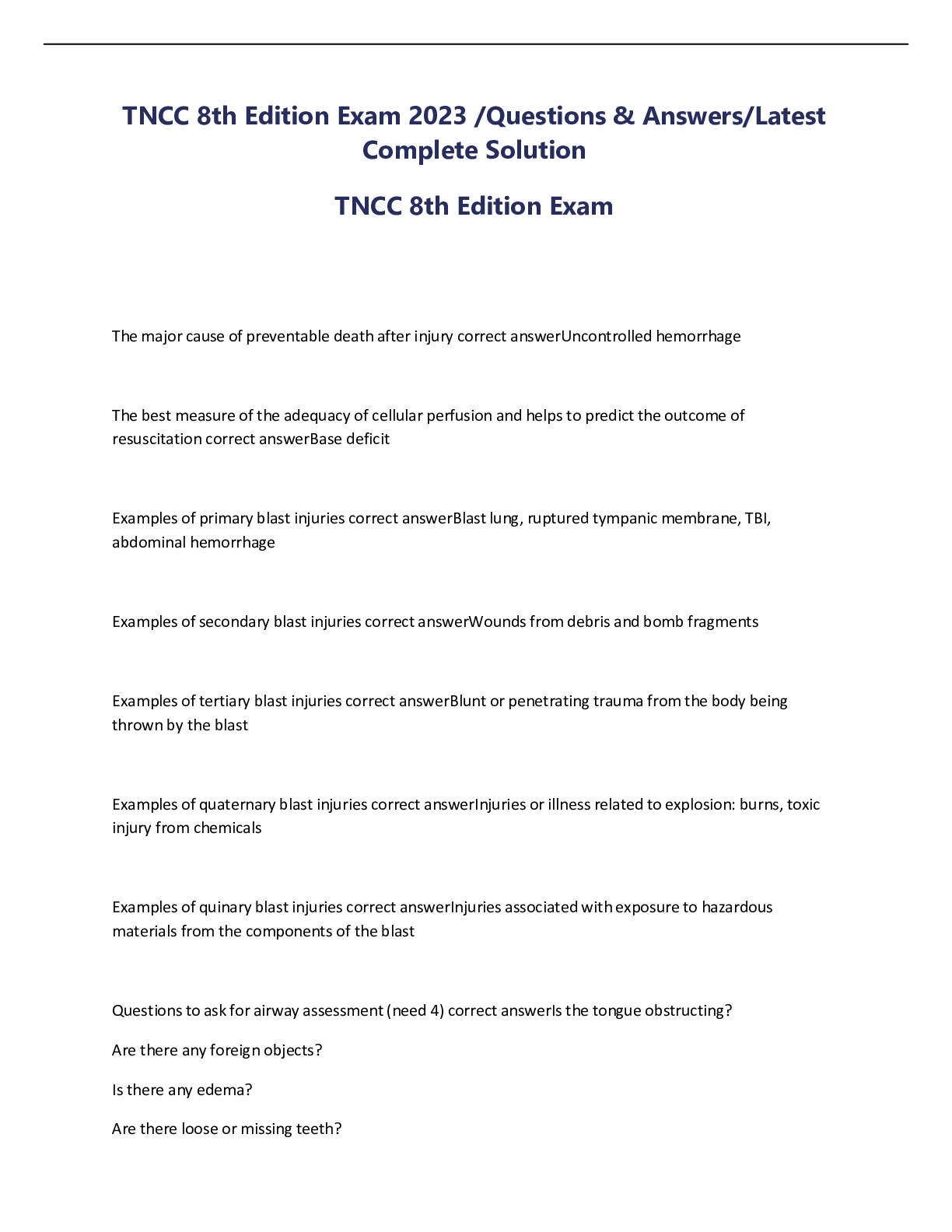 Preview image for TNCC 8th edition part 2 (2022 edition)|grade A