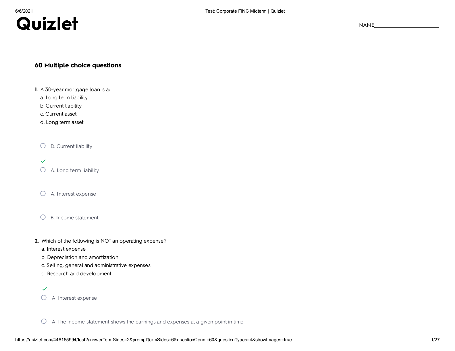 Preview image for Test_ Corporate FINC Midterm _ Quizlet | Download solved quizlet for quality grades |