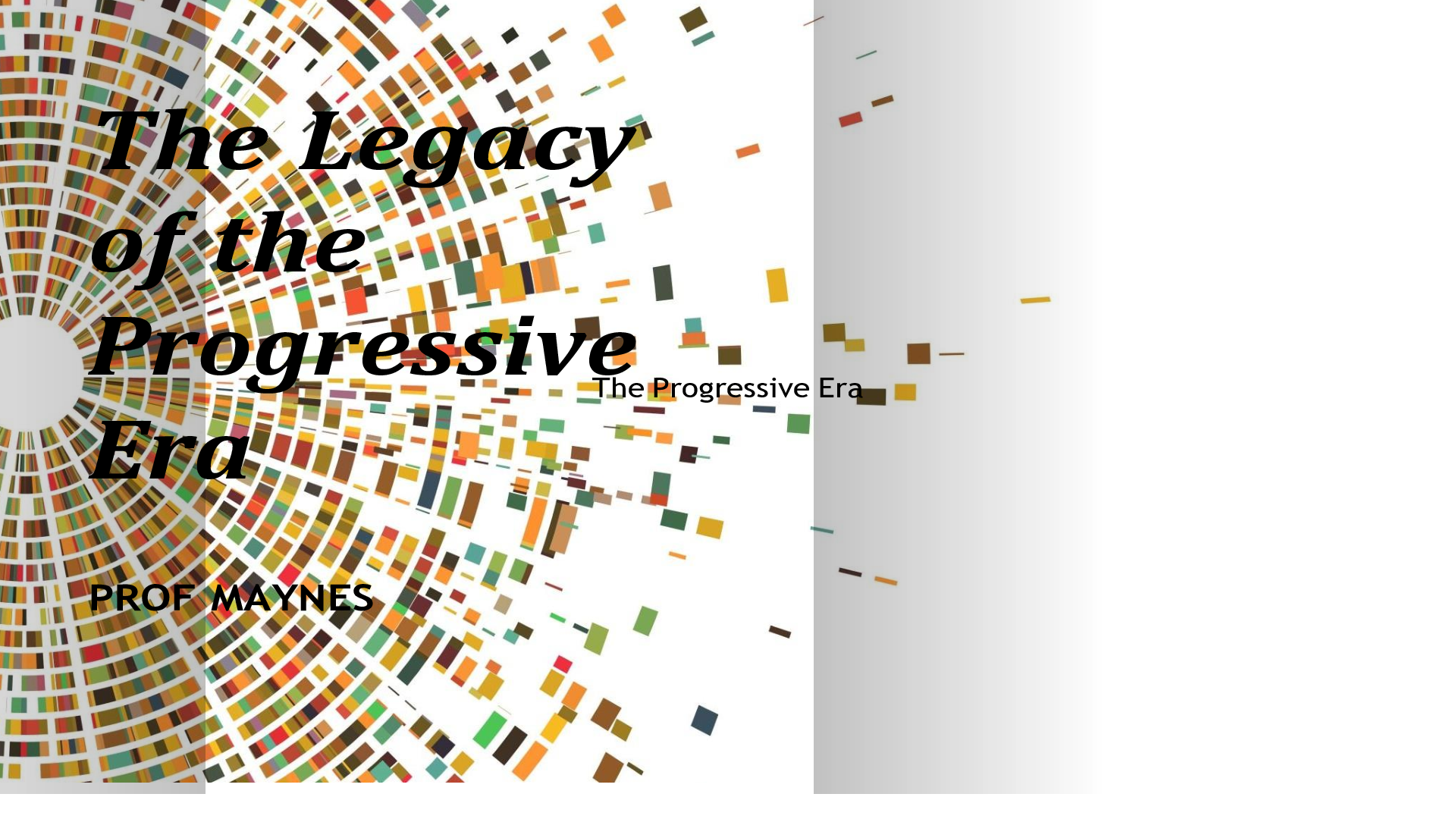Preview of The Legacy of the Progressive Era