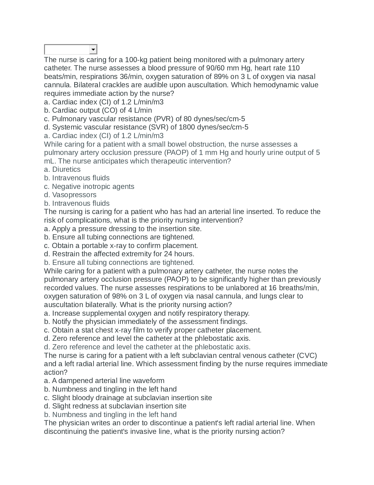 Preview image for NURSING 2765/NURSING 2765 Questions and Answers/University of North Georgia, Gainesville