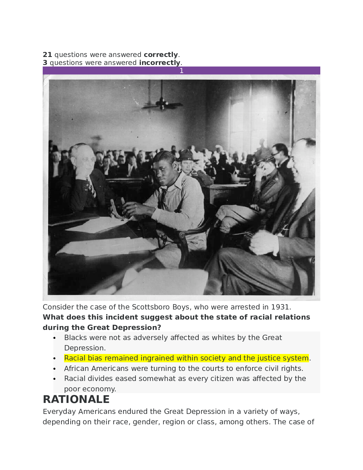 Preview image for HISTORY 101US History 2 milestone 2. Q&A Plus Concepts