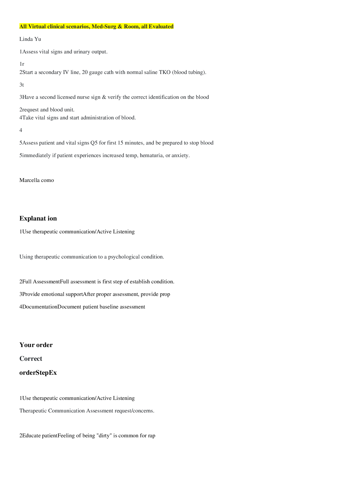 Preview image for All Virtual clinical scenarios, Med-Surg & Room, all Evaluated, Latest 2021
