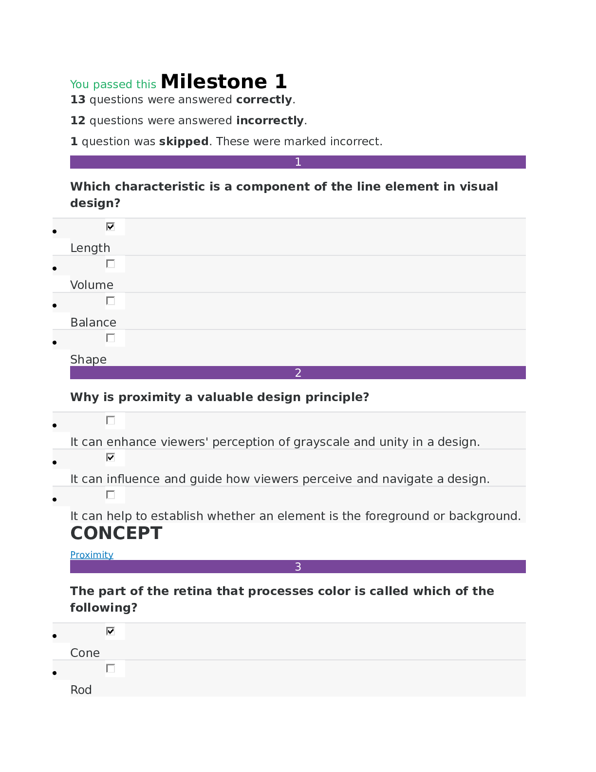 Preview image for SOPHIA PATHWAYS VISUAL COMMUNICATION - UNIT 1-3 MILESTONE & FINAL EXAM