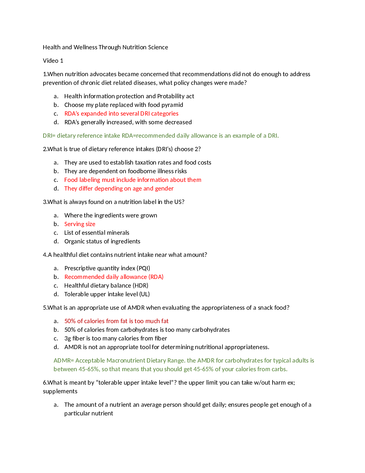 Preview image for WGU Health and Wellness Through Nutrition Science