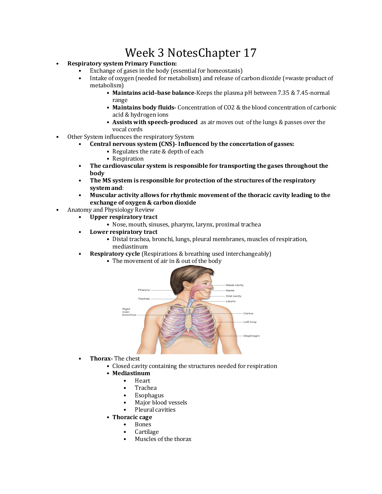 Preview image for NURS 190 Week 3 Notes updated 2021