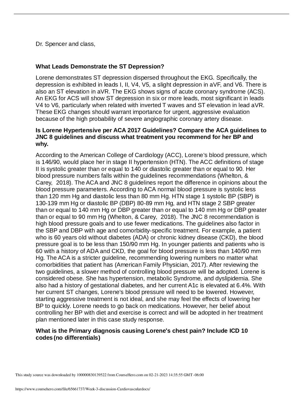 Preview image for Week 3 discussion (Cardiovascular).docx