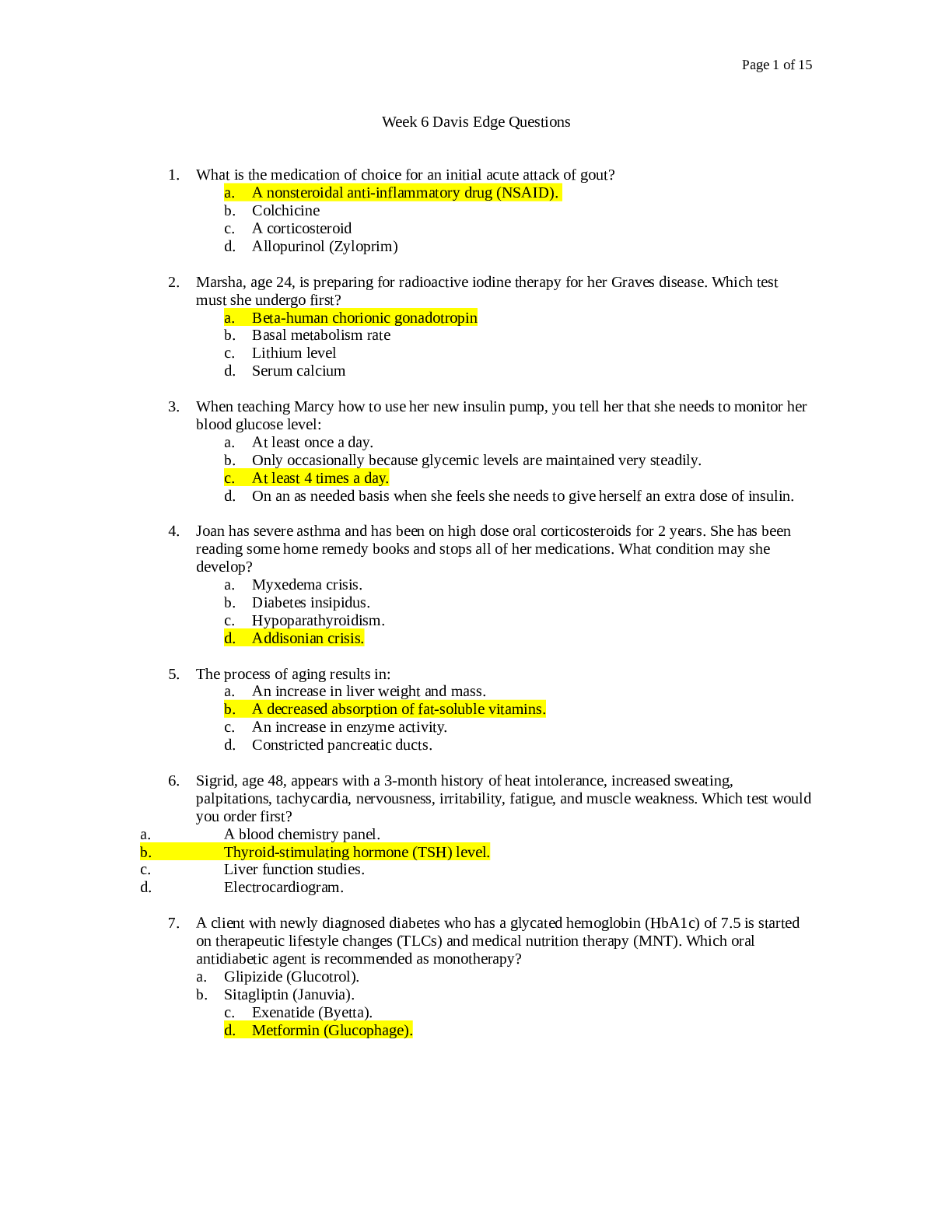 Preview image for NR 511 Week 6 Study Guide Questions And Answers( Download To Score An A)
