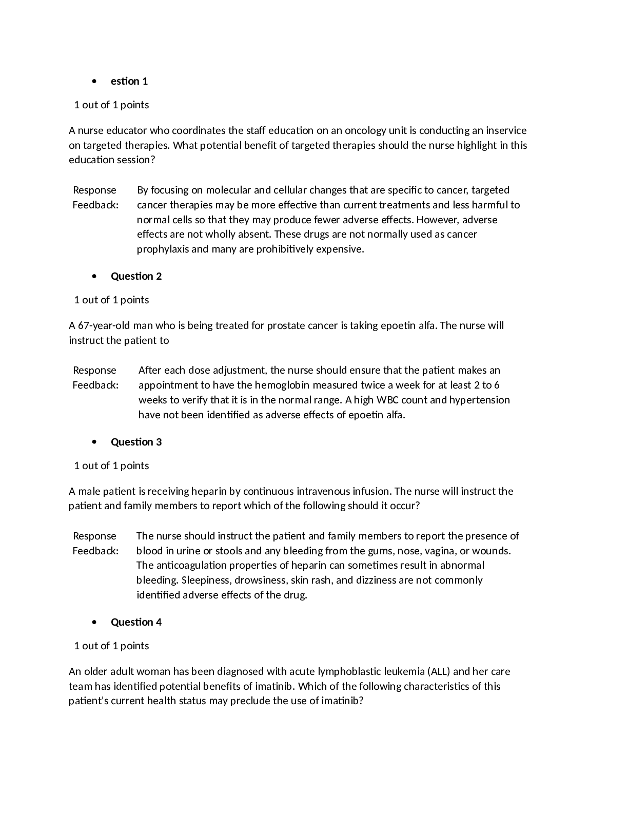 Preview image for NURS 6521N ADVANCED PHARMACOLOGY WEEK 9 QUIZ