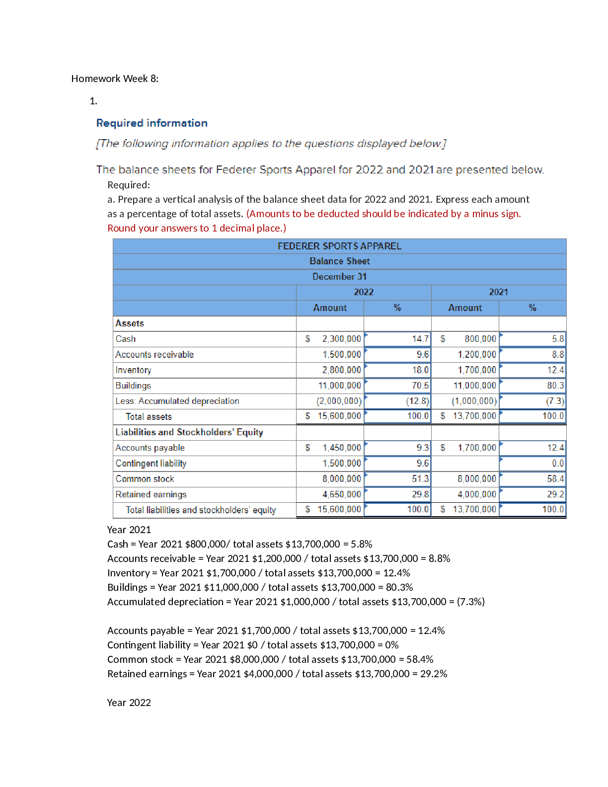 Preview of Week Eight Homework.DeVry University, South Florida ACCT 212 .