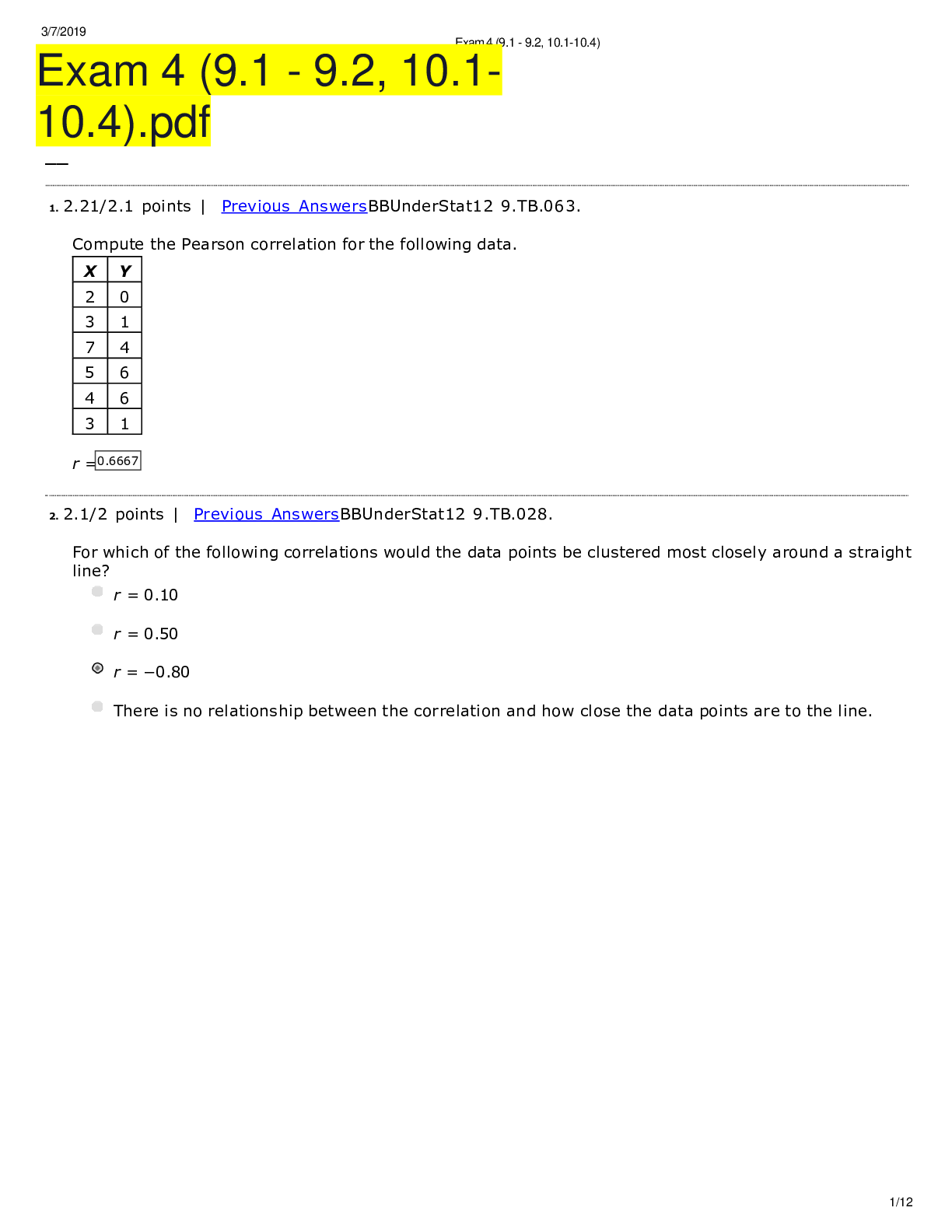 Preview image for Exam 4 (9.1 - 9.2, 10.1-10.4).pdf