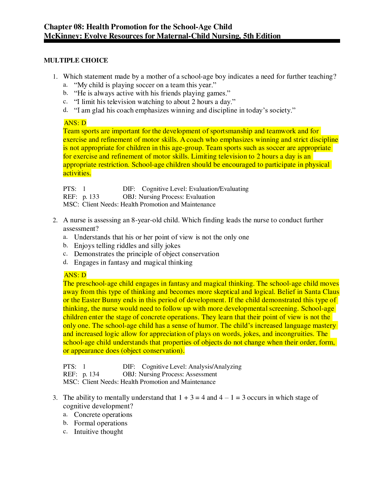 Preview image for Health Promotion for the School-Age Child McKinney: Evolve Resources for Maternal-Child Nursing, 5th Edition