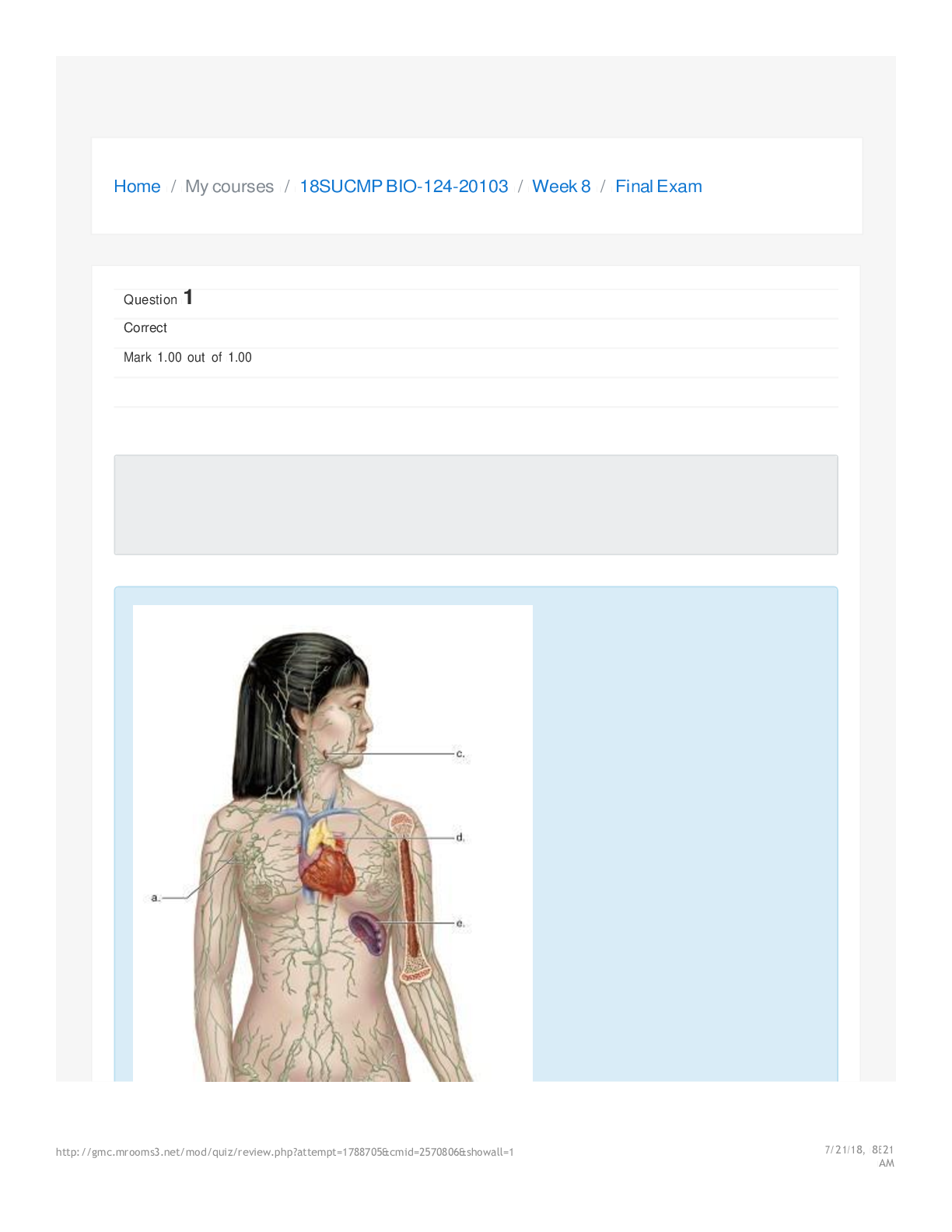 Preview image for BIOD 124 WEEK 8 FINAL EXAM WITH COMPLETE SOLUTIONS