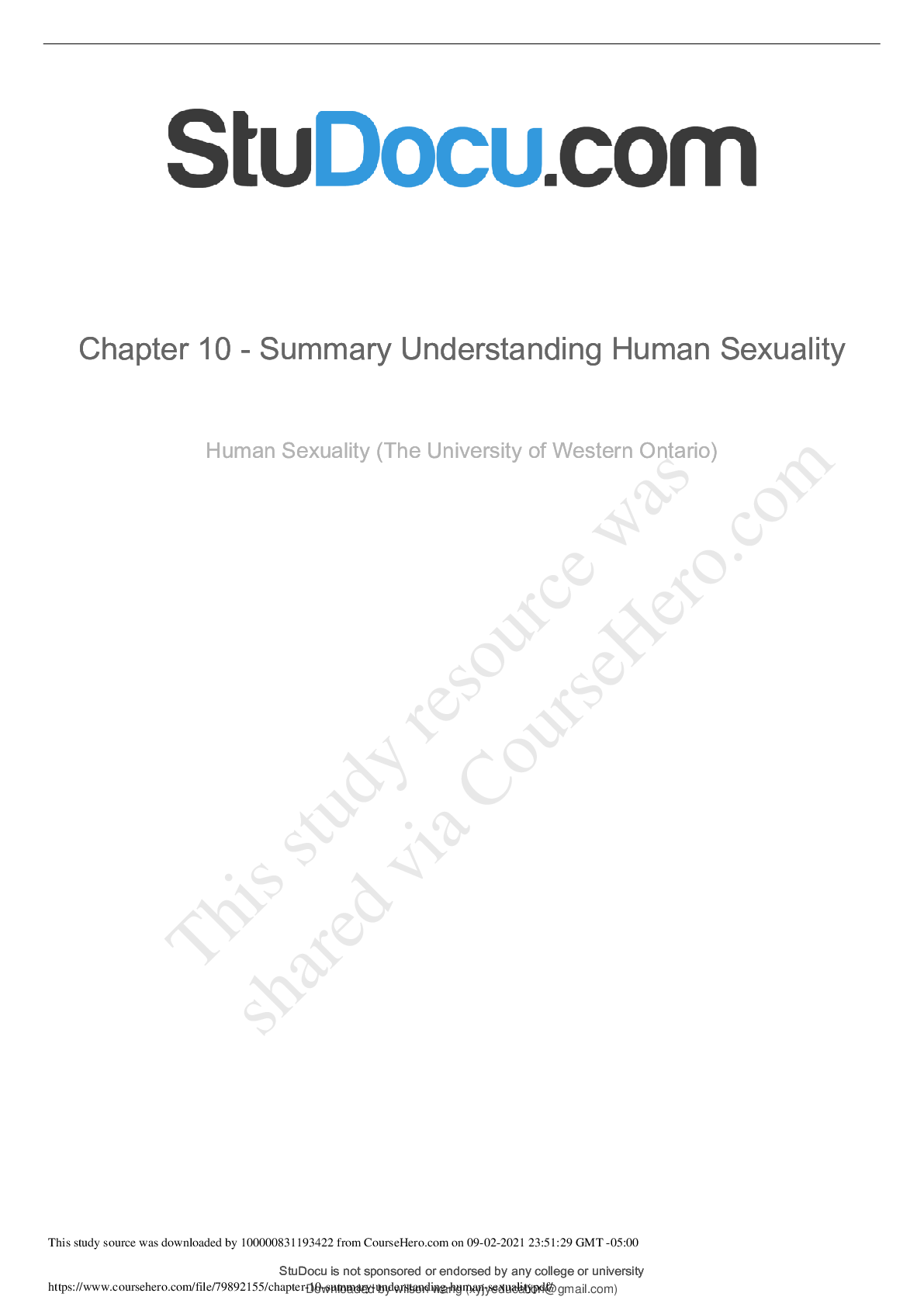 Preview image for Human Sexuality