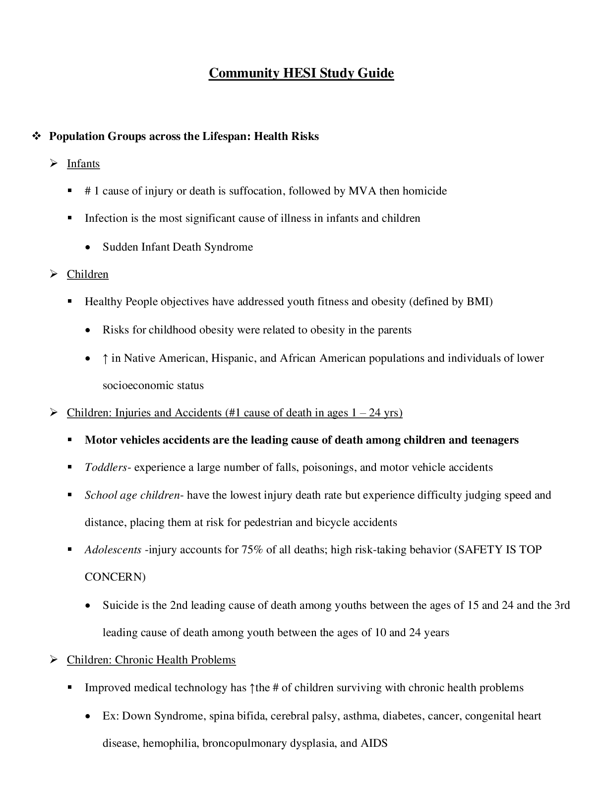 Preview image for Community HESI Exam Study Guide 2.