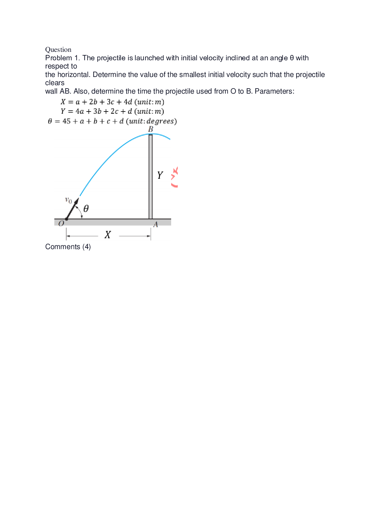 Preview of Engineering & Technology  Civil Engineering  Problem 1. The projectile is launched with in