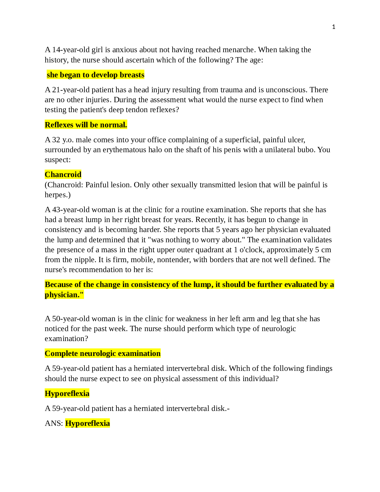 Preview image for NSG 6020 FINAL EXAM PREPARATION QUESTIONS AND ANSWERS