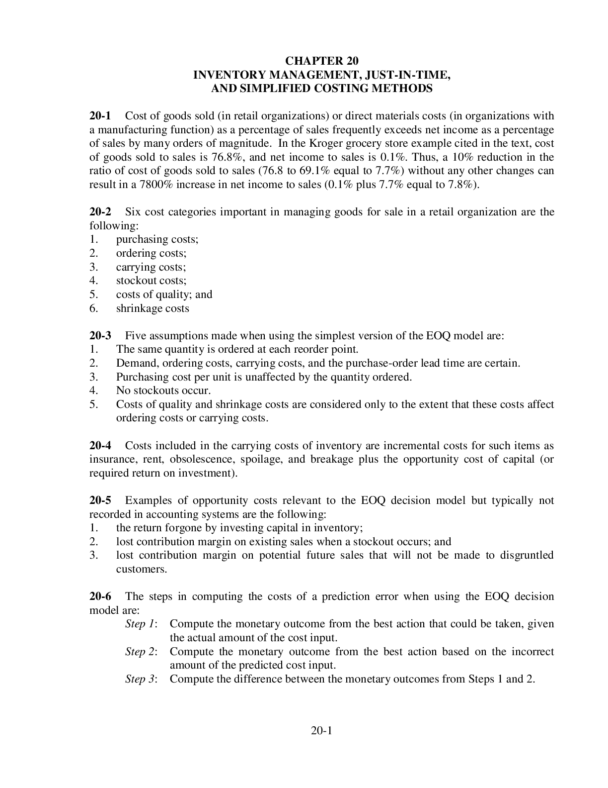 Preview image for Pennsylvania State UniversityACCTG 560hca14_SM_CH20-INVENTORY MANAGEMENT, JUST-IN-TIME, AND SIMPLIFIED COSTING METHODS