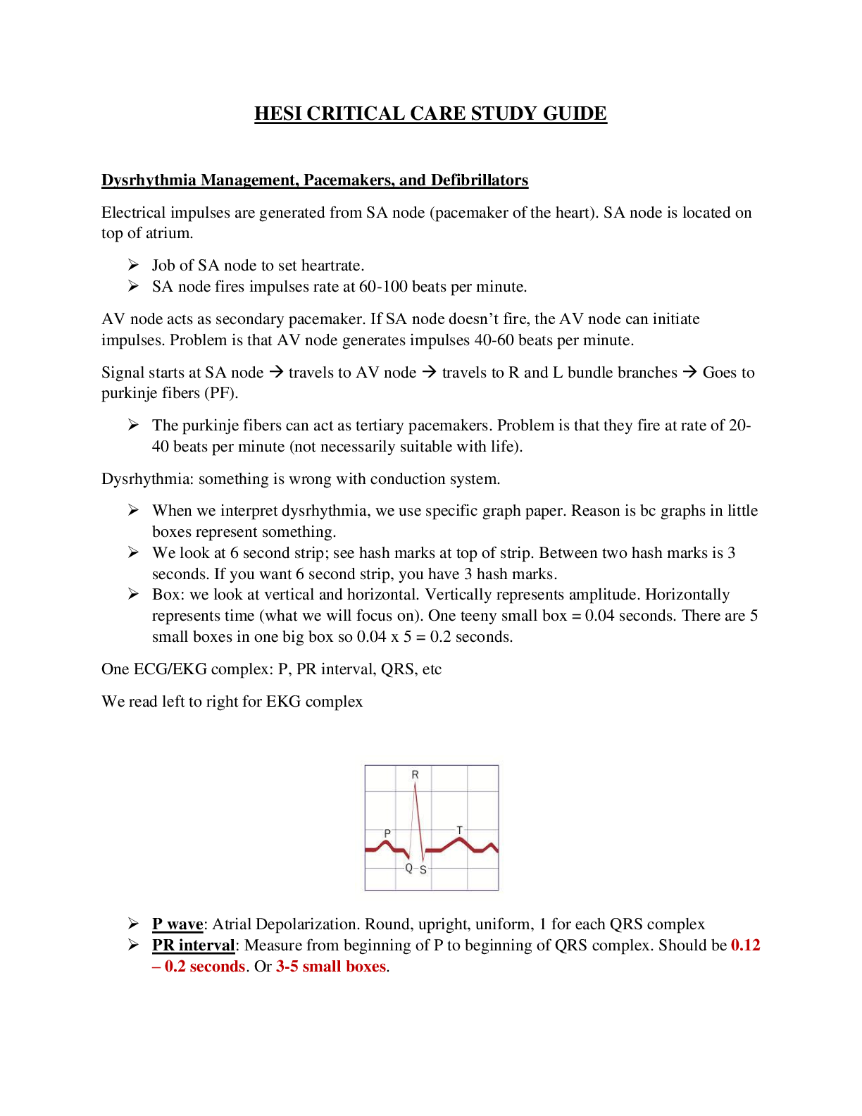 Preview image for HESI Critical Care Study Guide.