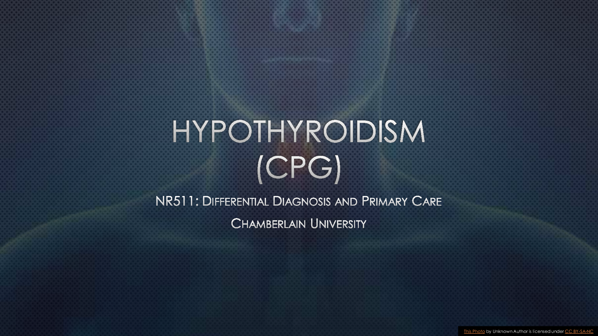 Preview image for NR 511 hypothyroidism  Study Guide 2021 Chamberlain University