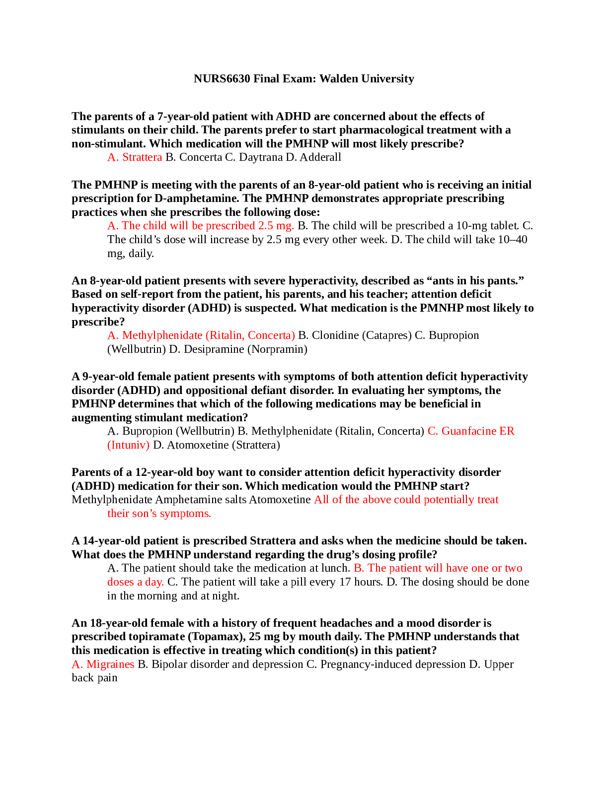 Preview image for ATI FUNDAMENTALS PROCTORED EXAM (11LATEST VERSIONS) / FUNDAMENTALS ATI PROCTORED EXAM (11 LATEST VERSIONS) :LATEST 2021