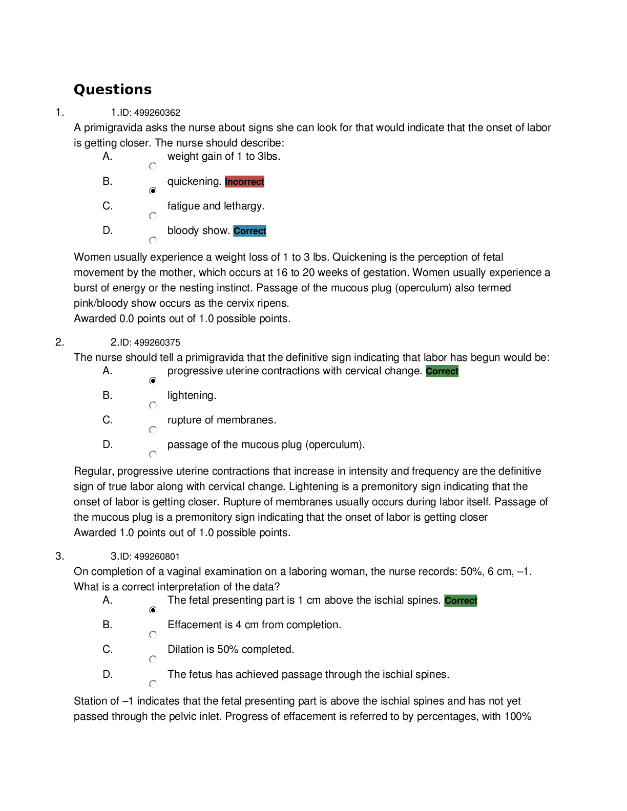 Preview image for NURS 2420 maternal book nclex QUESTIONS AND CORRECT SOLUTIONS  NURS 2420