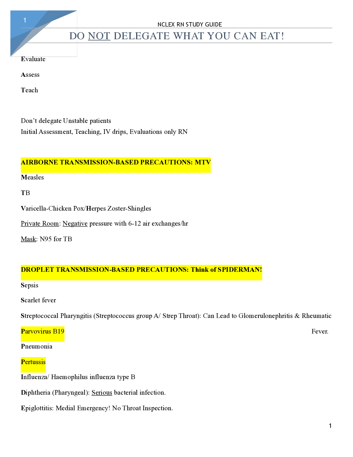 Preview image for NCLEX RN STUDY GUIDE | LATEST UPDATE