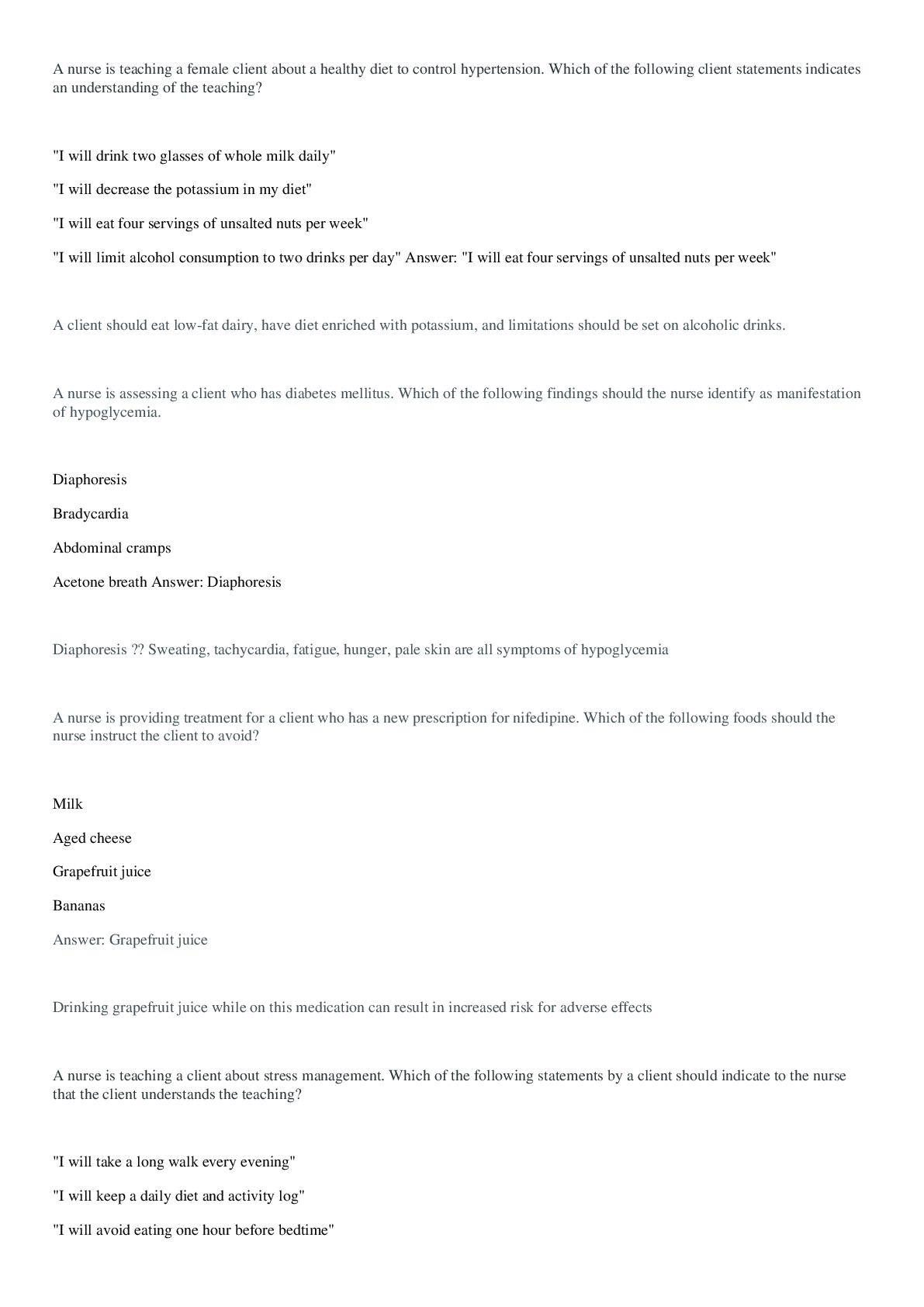 Preview image for ATI Nutrition Proctored Exam 2019 – 2022 Exam Pack Q&A | Best compilation for 2023 Test