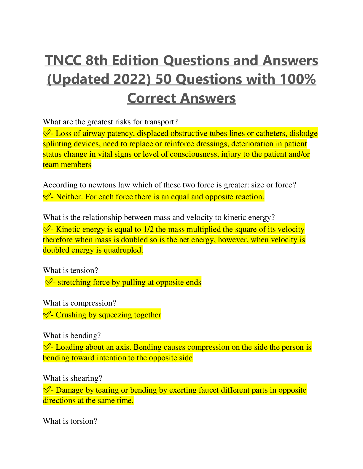 Preview image for TNCC, Tncc, TNCC Written Exam, TNCC Written Exam, TNCC class, TNCC/TCRN, TNCC Written Exam Review, TNCC, TNCC Skill Demonstration, Tncc, TNCC, TNCC EXAM, TNCC Written Exam, TNCC Written Exam, Tncc, TNCC, Trauma Nursing II, TNCC