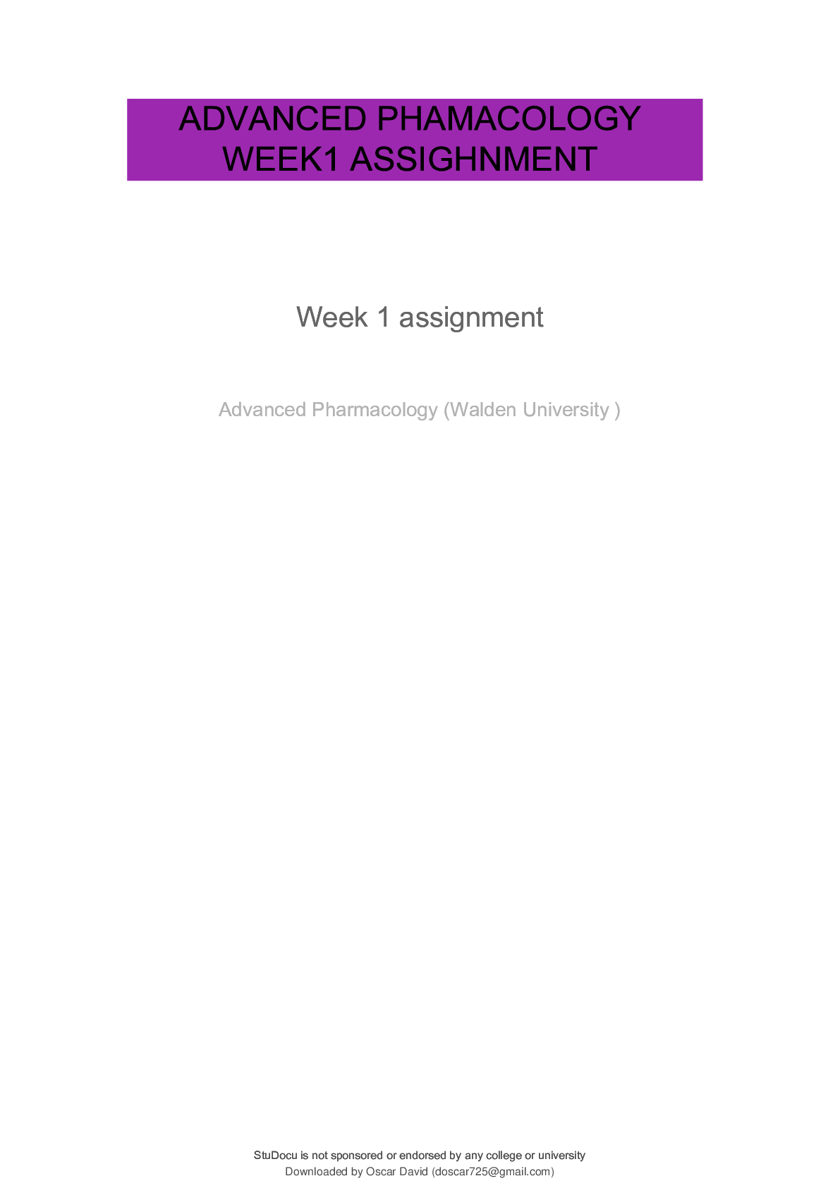 Preview image for Week 1 assignment  ;Ethical and Legal Implications of Prescribing Drugs